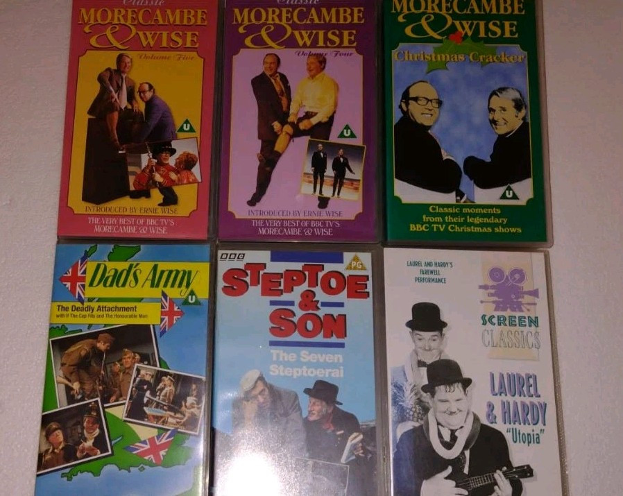 6x VHS Video Tape Bundle Comedy Morecambe & Wise + More