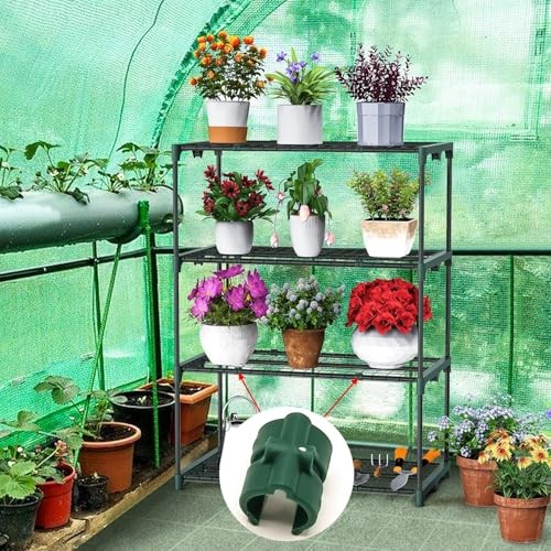 16PCS Greenhouse Shelf Clip Buckles for 0.63 Inch Tube