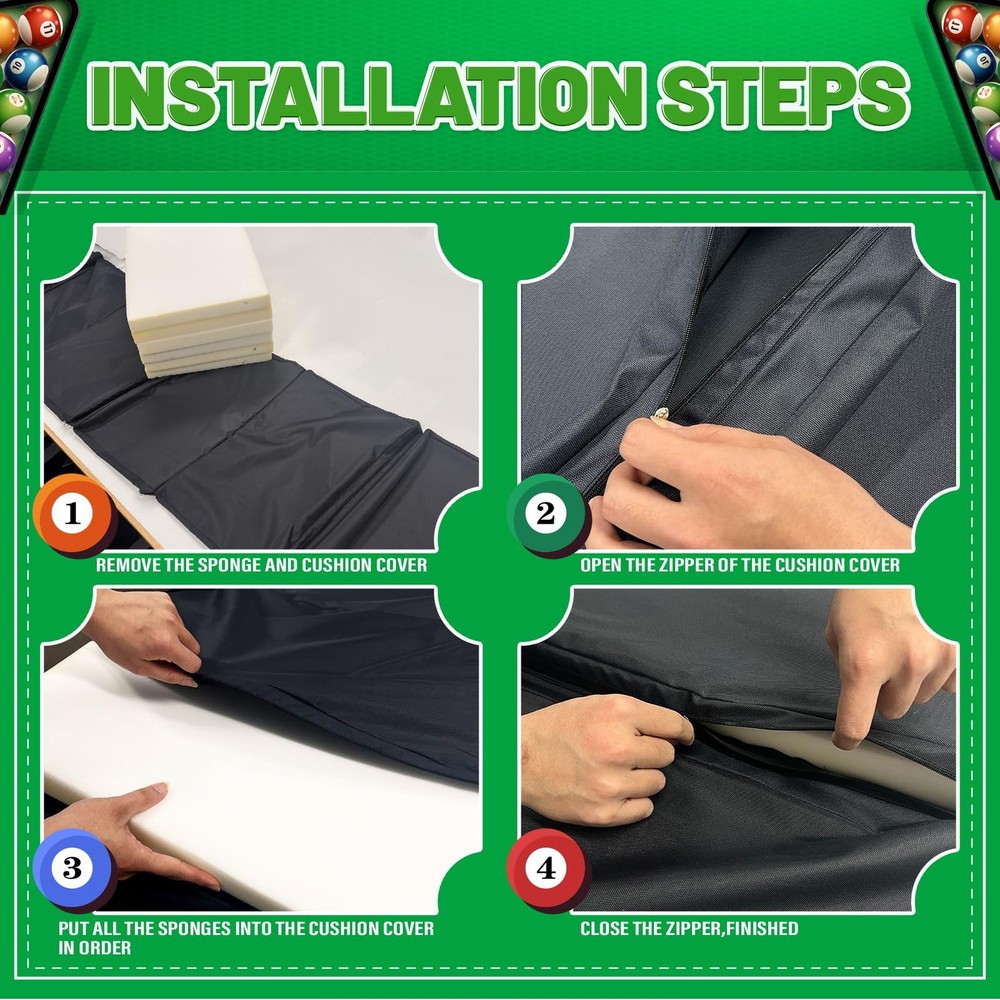 Pool Table Insert Mat for Pool Table Protection Billiard Table to Dining Tabl...