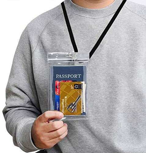 Passport Holder WATERPROOF 4" x 6" ID Vaccination Card Protector Travel badge