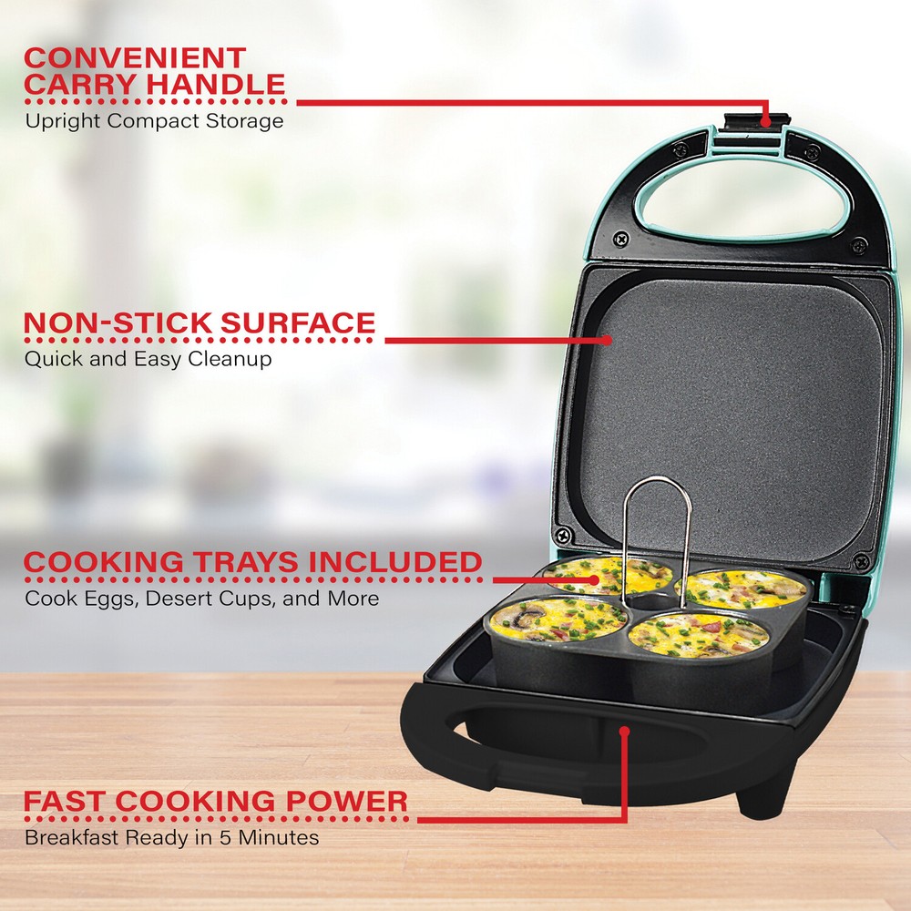 530-Watt Mini Sous Vide-Style Egg Bite Maker (Blue)