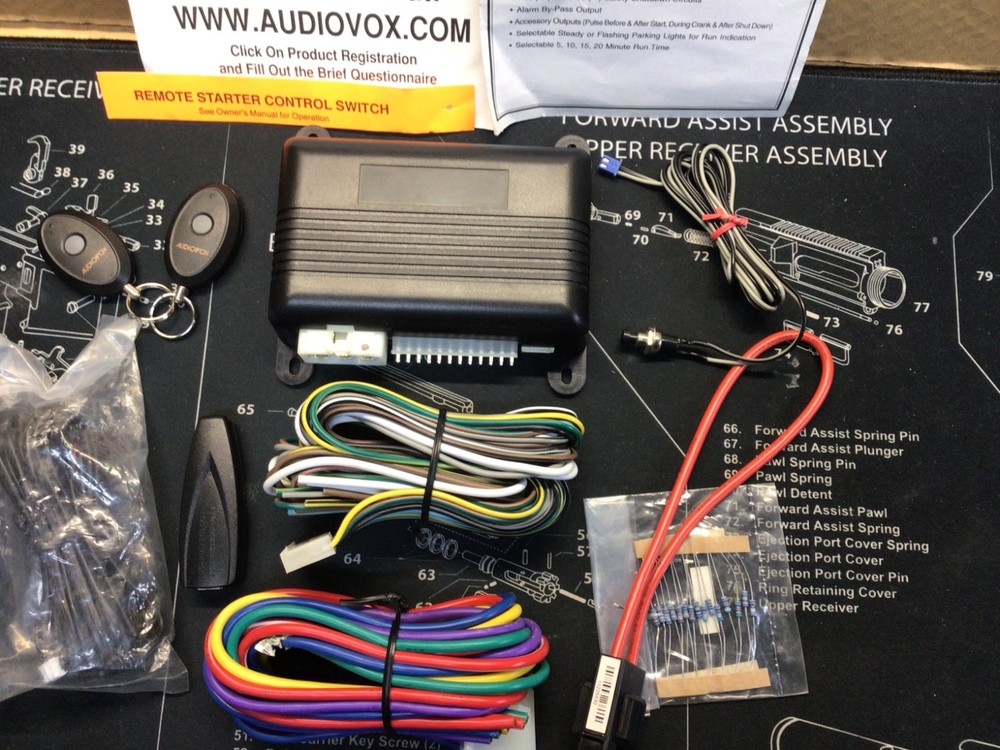 Audiovox AS9055T 1 Button Remote start open box