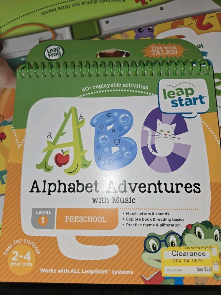 Leap Frog Leap Start Interactive Learning System For Active Minds + 1 Book NEW