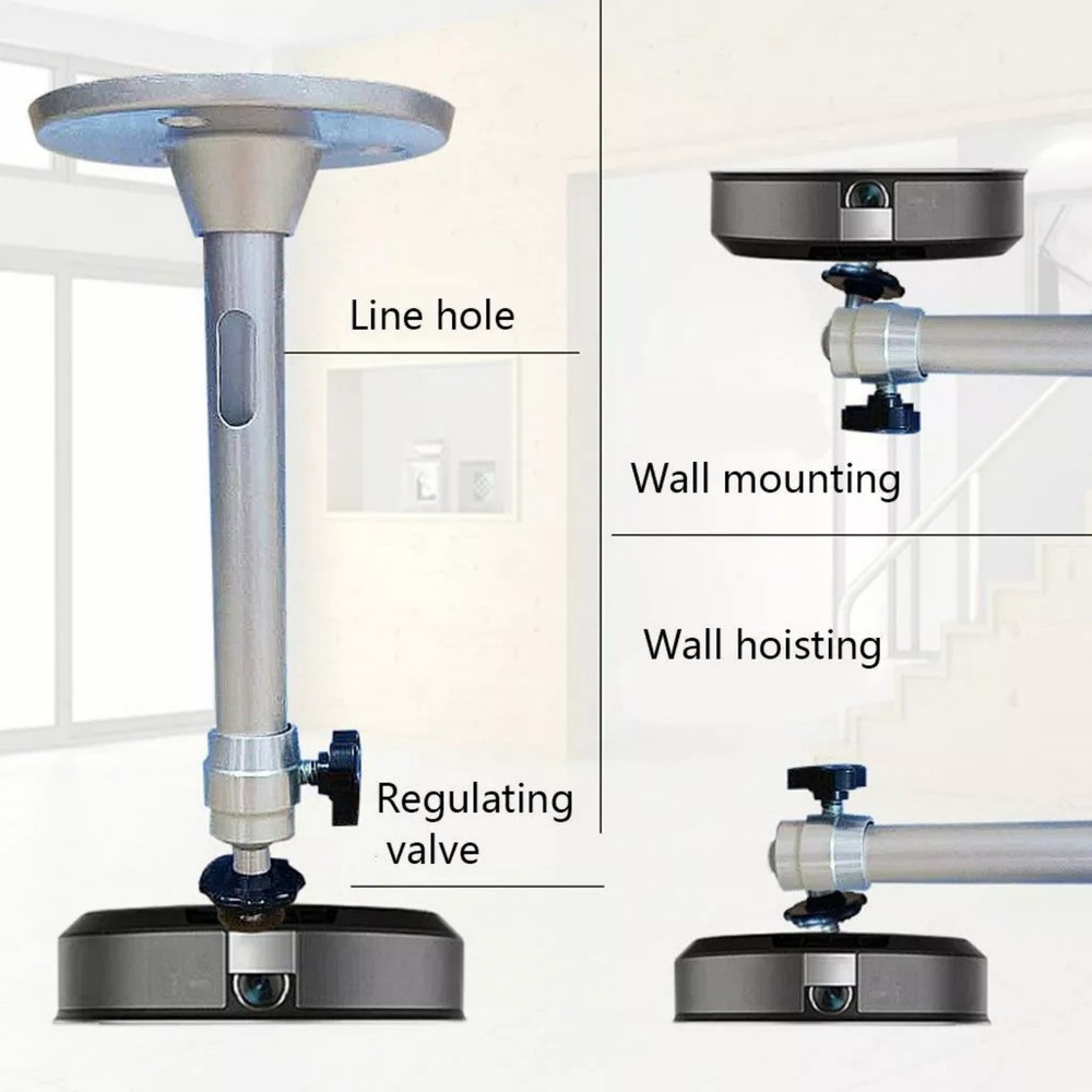 360° Rotatable Universal Wall Ceiling Mount Stand For Mini Projector DVR Camera