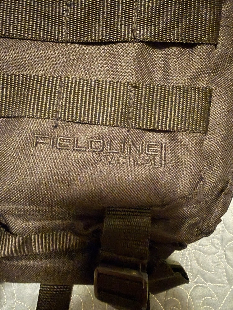 Fieldline Tactical Hydration Backpack Black MOLLE Webbing Adjustable Straps