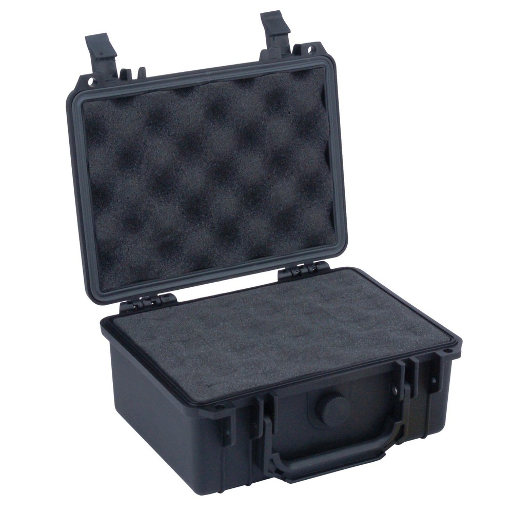 Weatherproof/Dust Proof High Impact Plastic Protective Case with Foam, – 9 In.