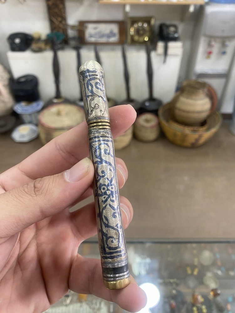 Antique Cigarettes Holder Cigar Filter Silver Cigarettes Holder Silver Brass