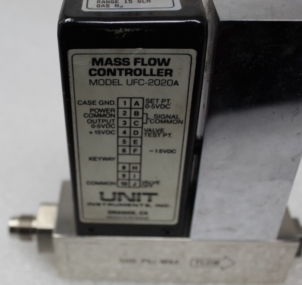 Mass Flow Controller Unit UFC-2020A Gas- N2 Range- 15 SLM 500PSI