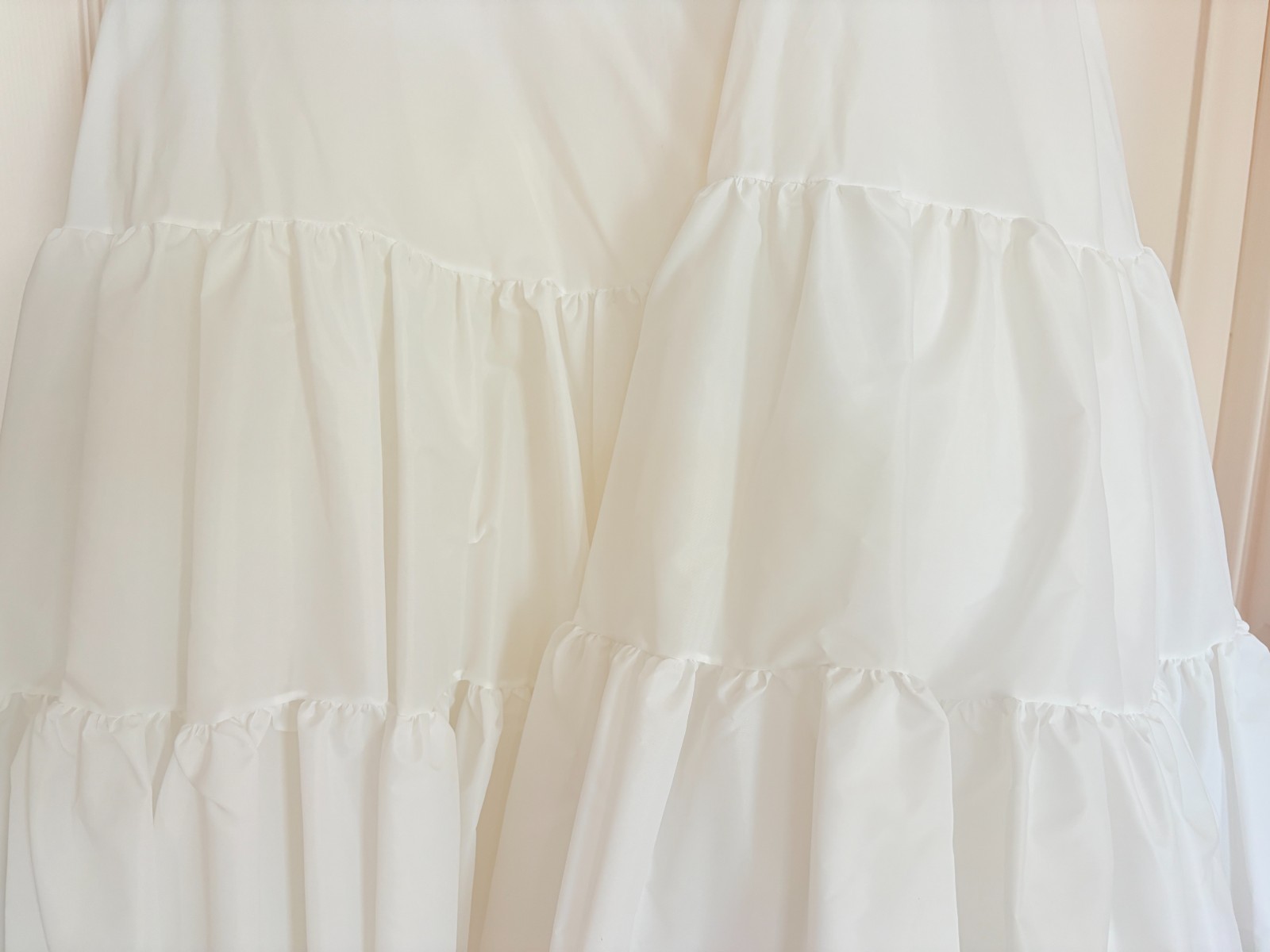 MERRY MODEL ~ Wedding Dress Petticoat Slip White Full ~ Large, 34" waist