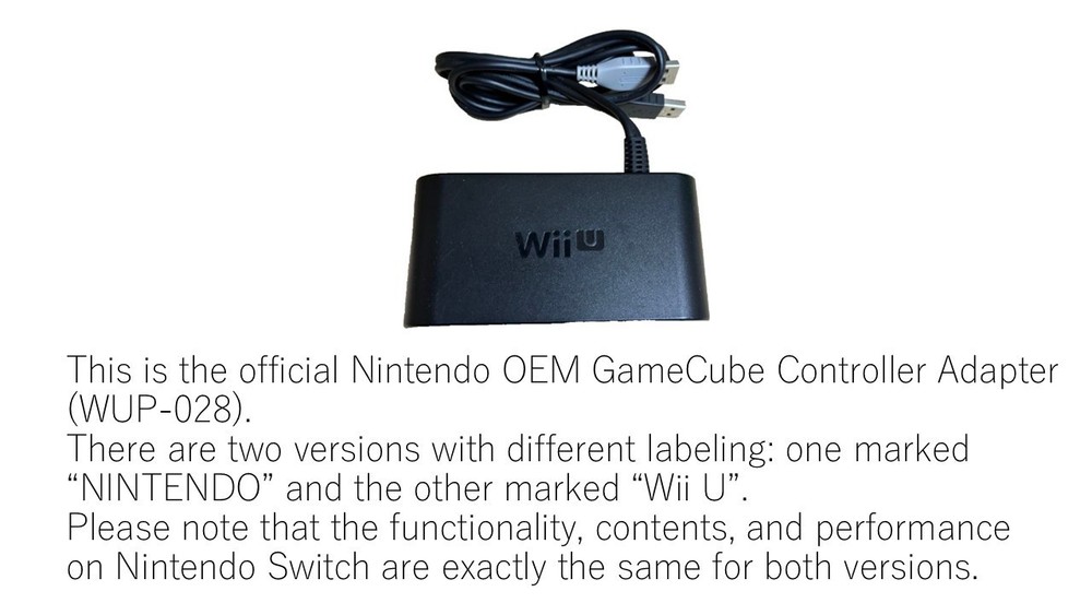 Nintendo Switch Official OEM GameCube Controller Adapter (WUP-028)