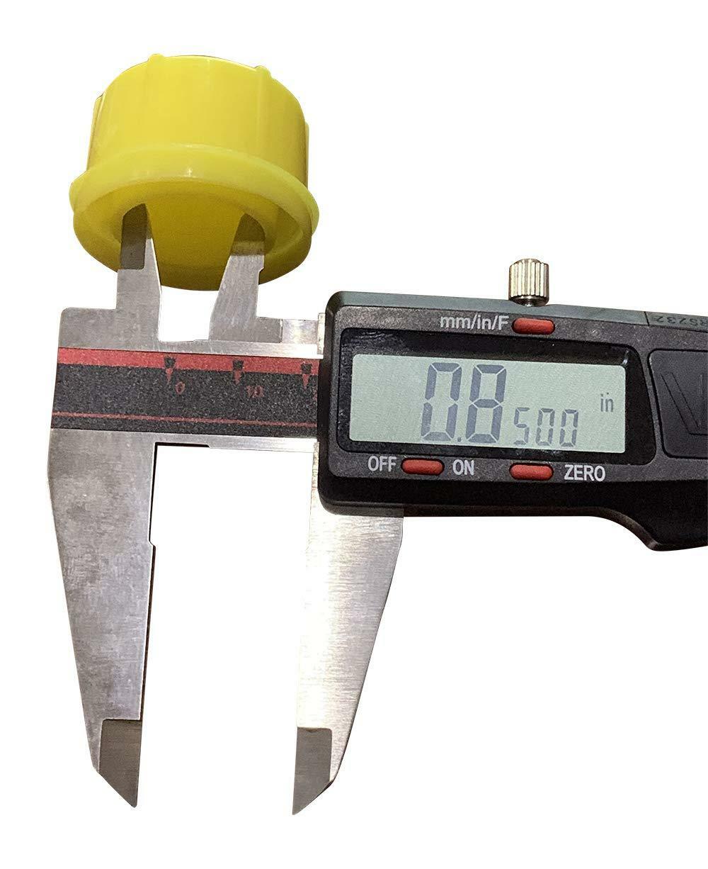 KP37 - PACK OF 4 BLITZ YELLOW SPOUT CAP FITS SELF-VENTING GAS CAN SPOUTS