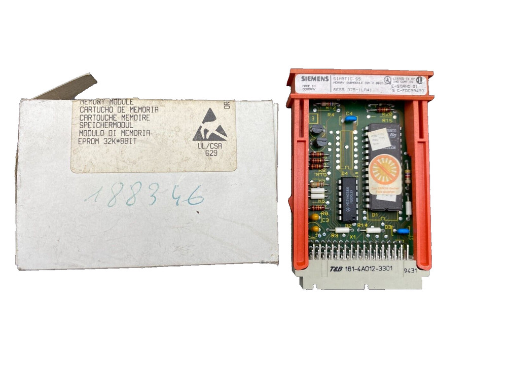 SIEMENS 6ES5375-1LR41 MEMORY SUBMODULE 32K SIMATIC S5
