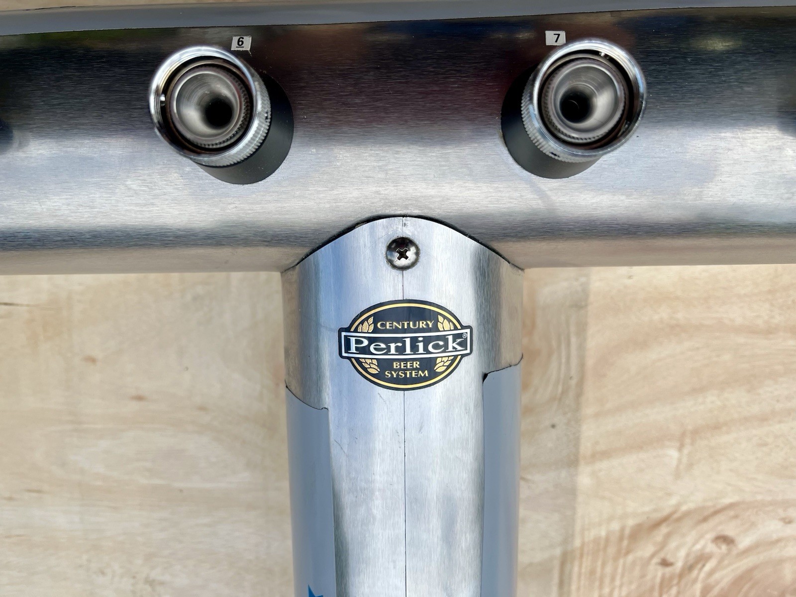 Perlick Winged Bridge Tower for Century System, 8 Faucets, NEW!