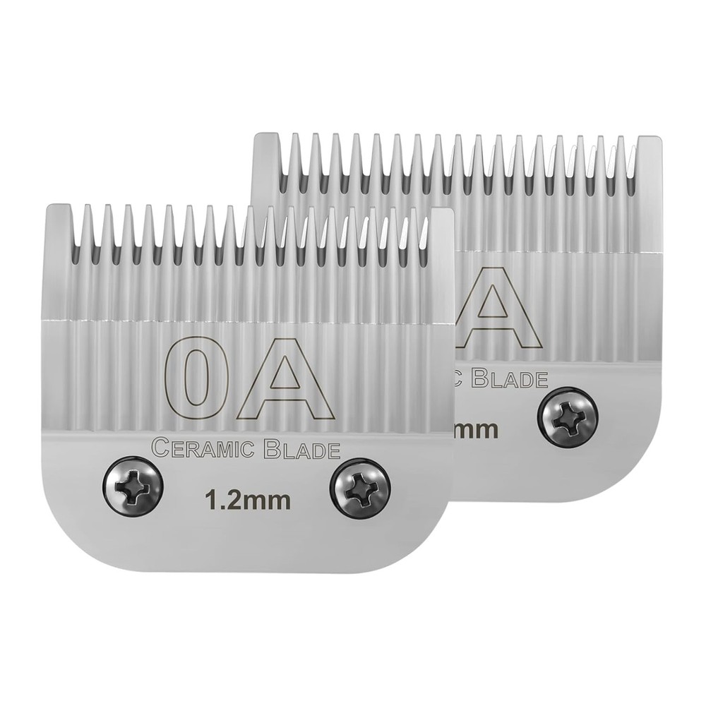 High-Performance 0A Detachable Blades for Andis/Oster Clipper Models - 2 Pack