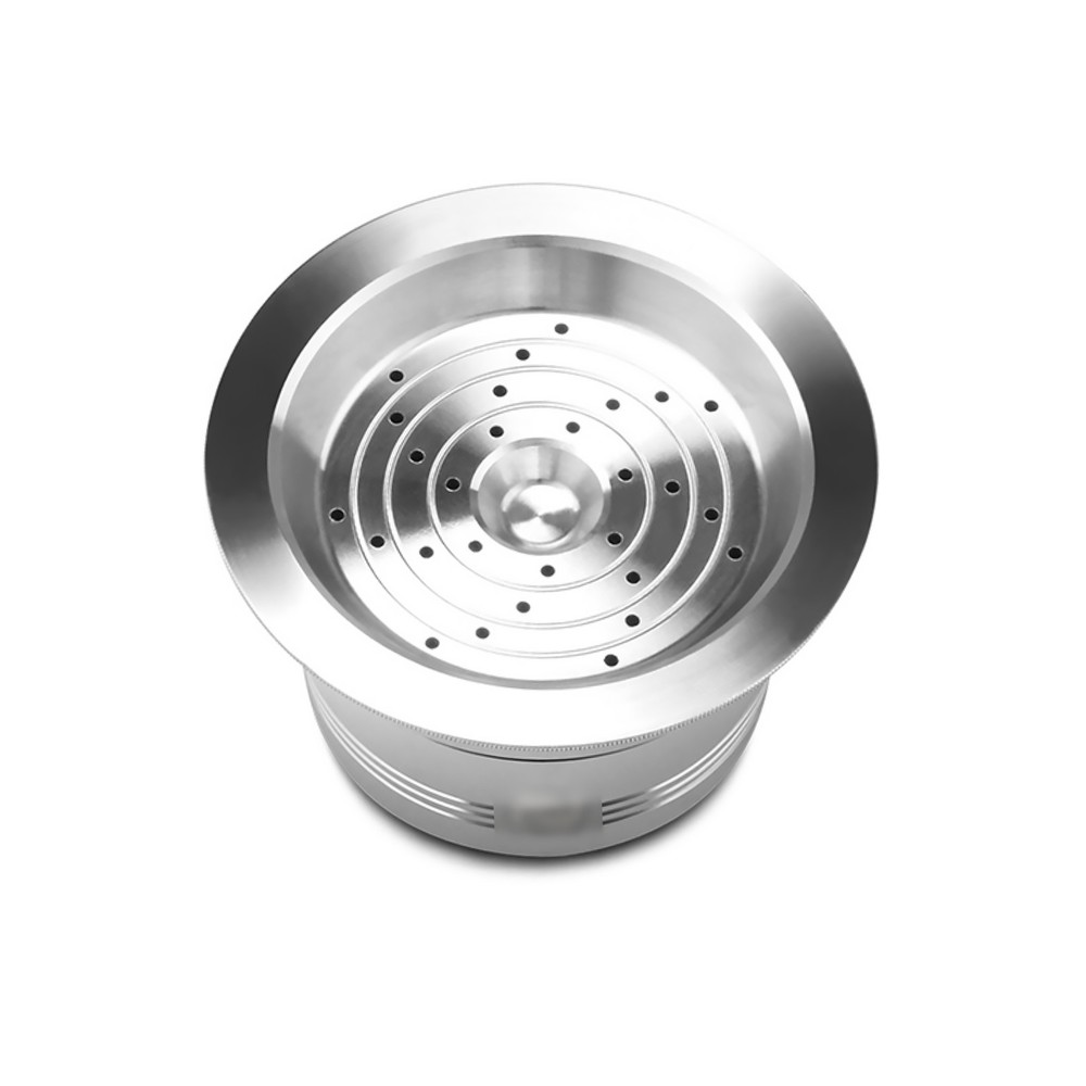 Stainless Reusable Vertuoline Capsule+Spoon+Brush For Caffitaly Ruby