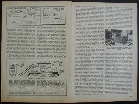 Electroplating Transformer 1949 How-To PLANS & INFO