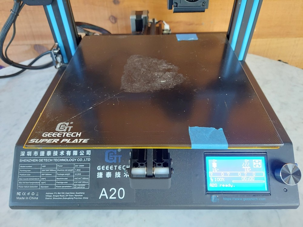 GEEETECH 3D PRINTER, A20, UNTESTED