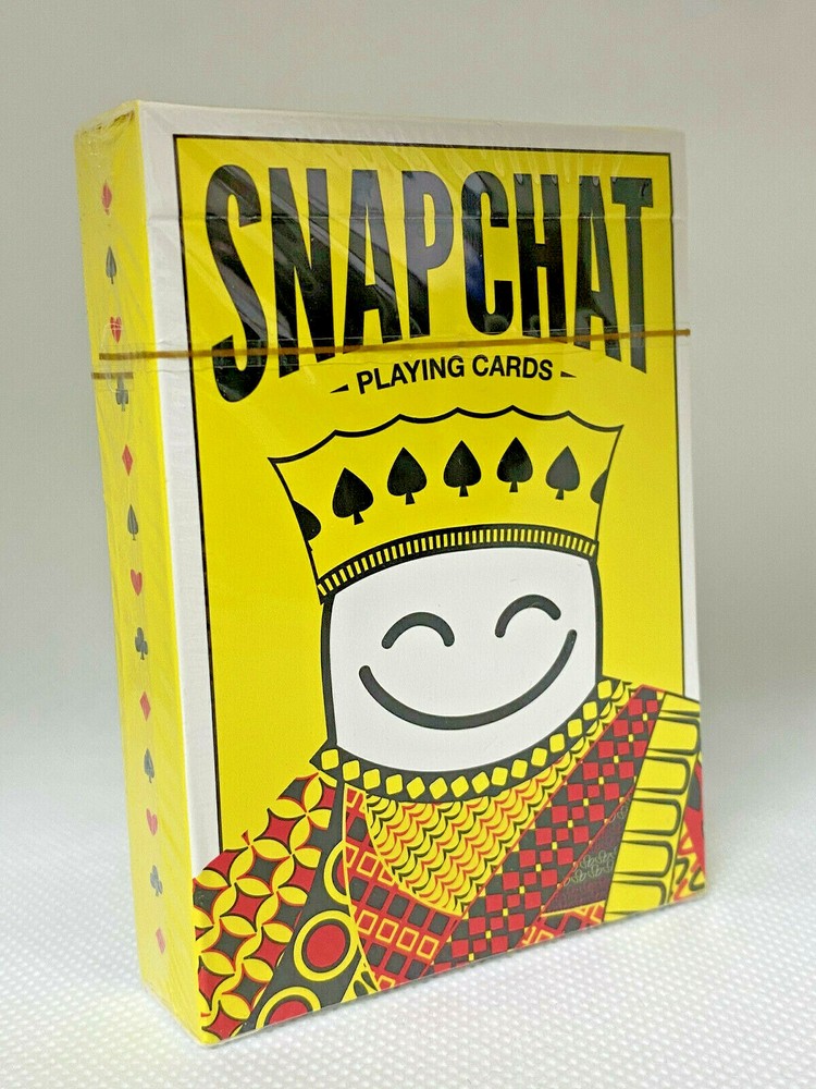 NEW 1-Deck Official Snapchat Playing Cards by Snap