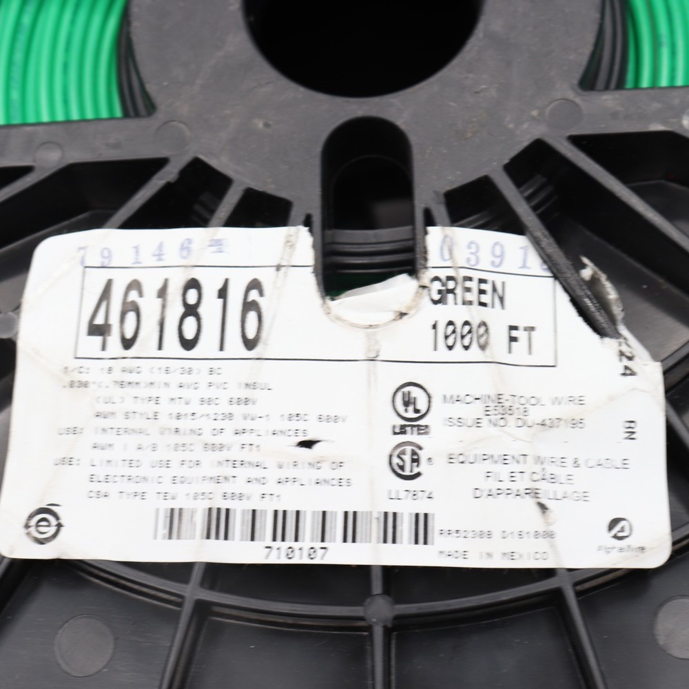 Electrical Wire PVC Green 1000' 461816