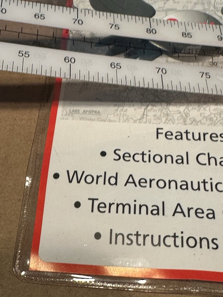 Gleim Navigational Plotter.Sectional/World AeronauticalTerminal Area Chart Scale