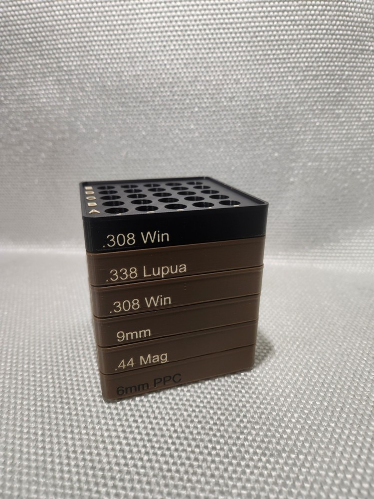 6mm PPC Reloading tray, Stackable, Different color options