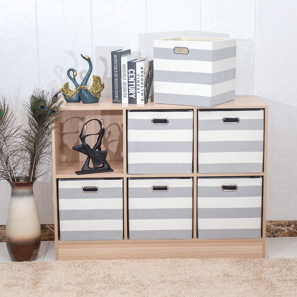 3X Thicker Storage Bins Storage Cubes 13×13 Fabric Storage Boxes Foldable