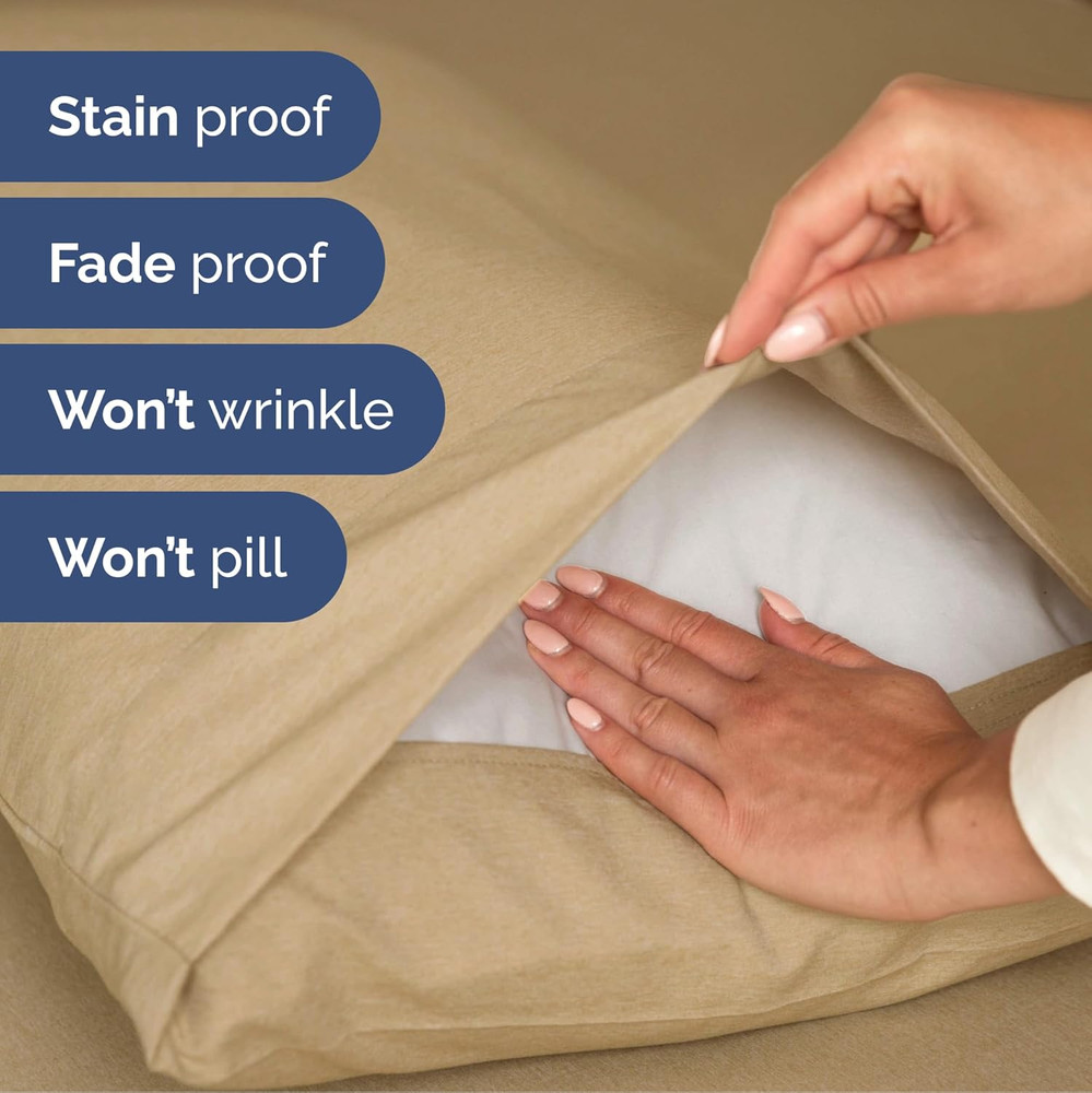 Extra Deep Split King Sheet Set - 7 Piece Breathable & Cooling Sheets - Hotel Lu