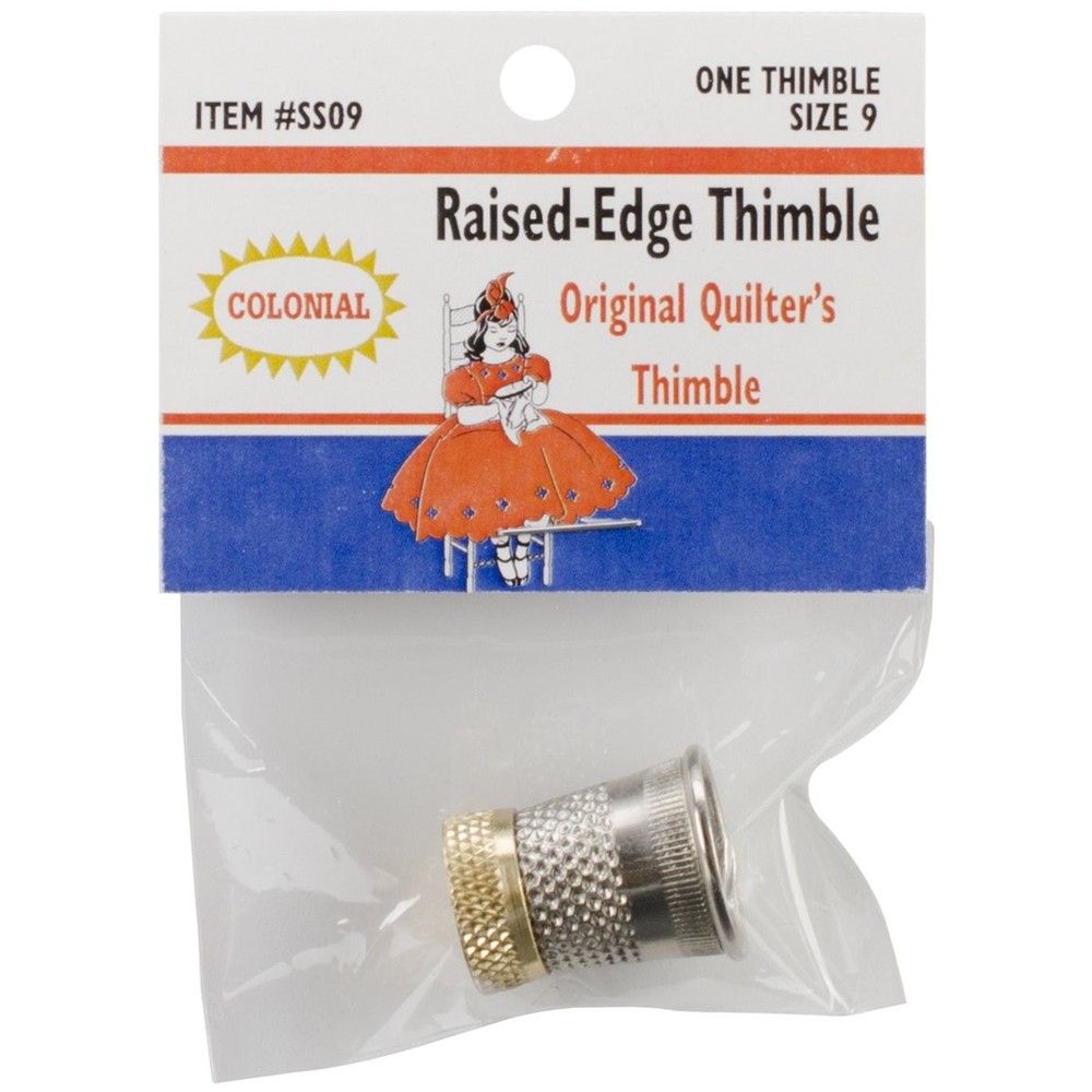 Colonial Raised-Edge Thimble, Size 9 9, 9