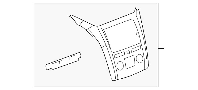Genuine GM Center Bezel 23132401