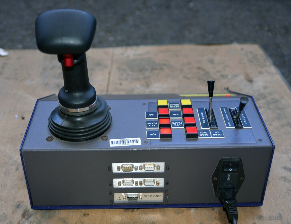 BG Systems FlyBox LV824 Joystick Mouse Controller Box Flight Simulator RS-232
