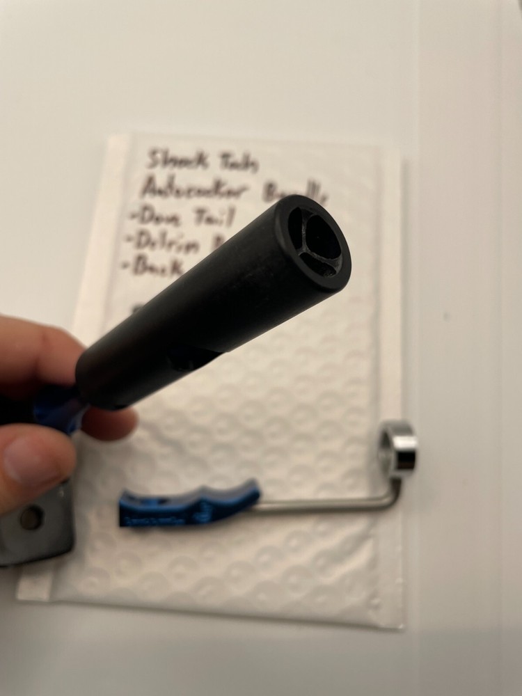 Shock Tech Autococker Bundle Blue -Dove Tail -Delrin Bolt -Back Block