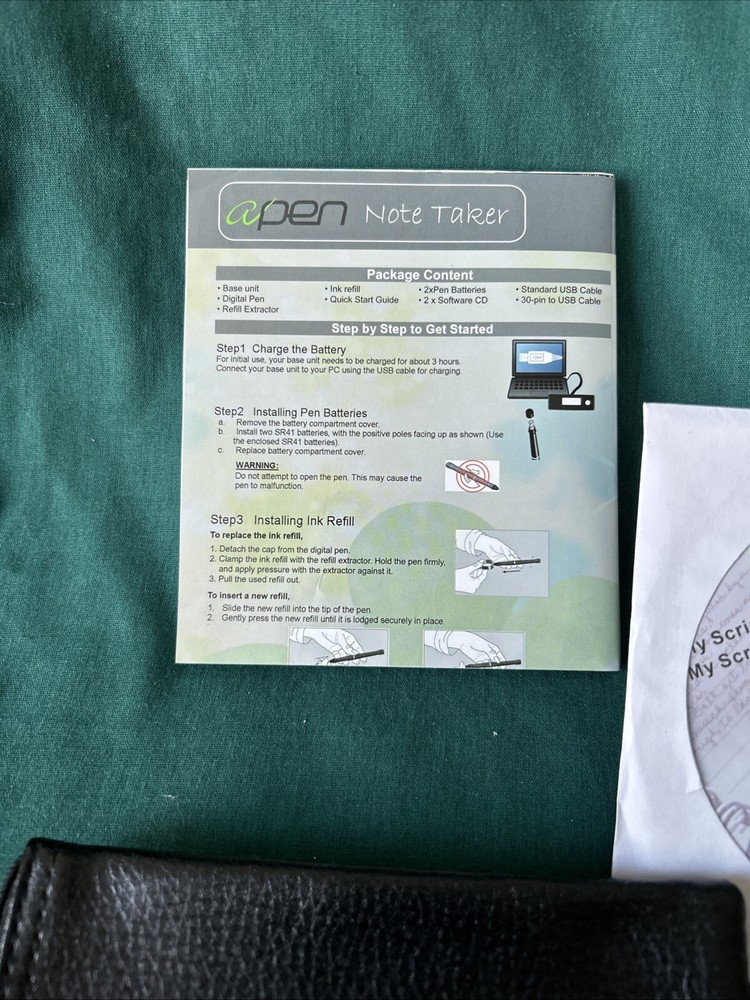 apen Digital Pen Made for Ipod iphone ipad Transmitter Software Writes Digital