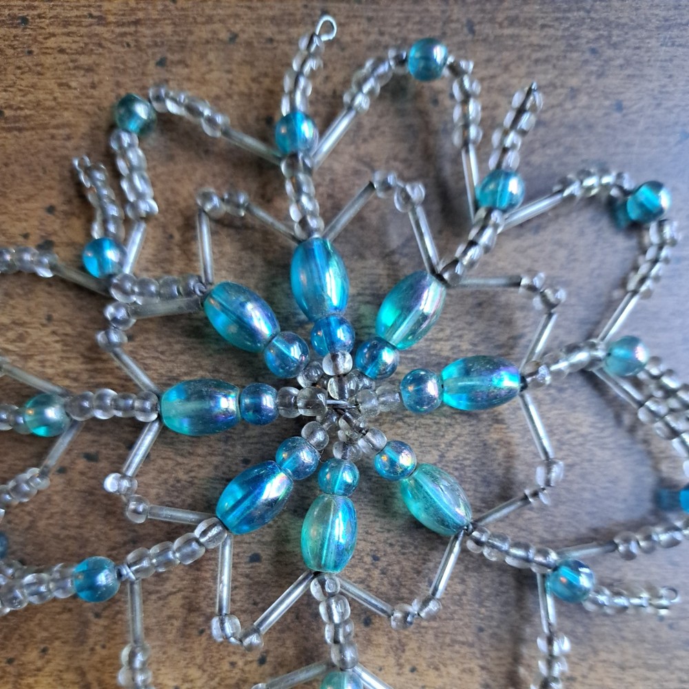 Vintage Handmade Beaded Flower