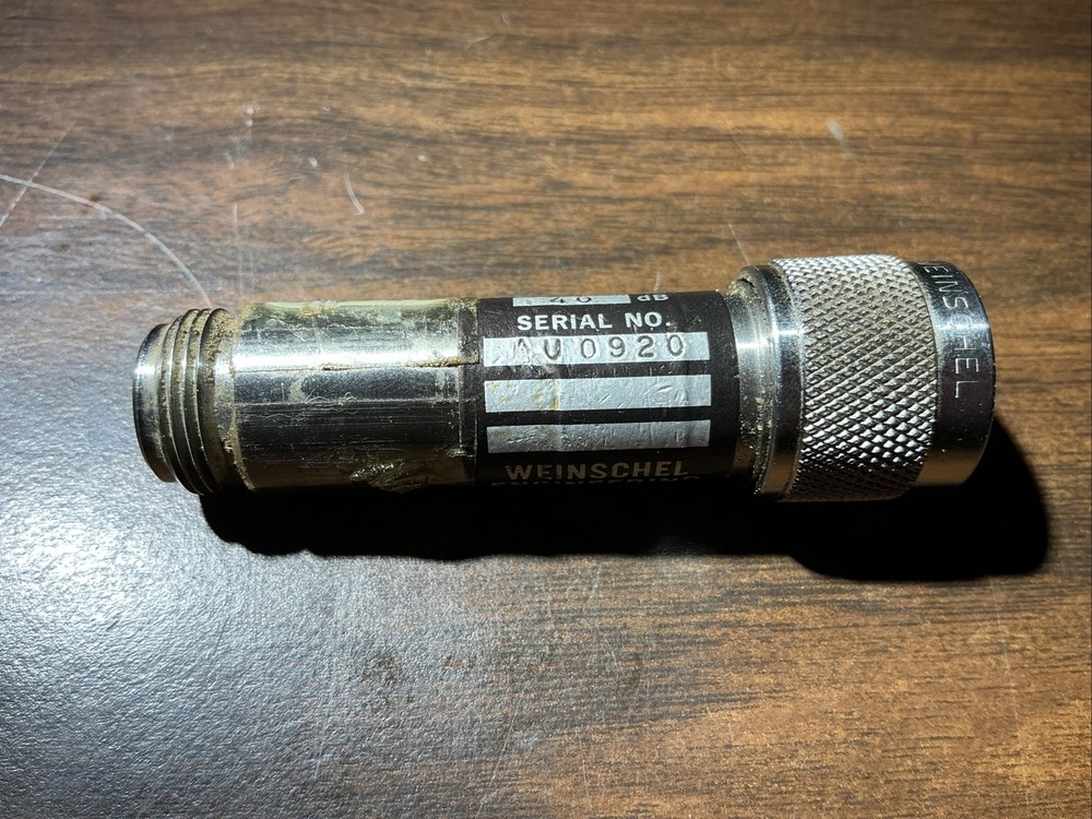 Winschel Engineering Coaxial Fixed Attenuator Model 2 40dB AU0920