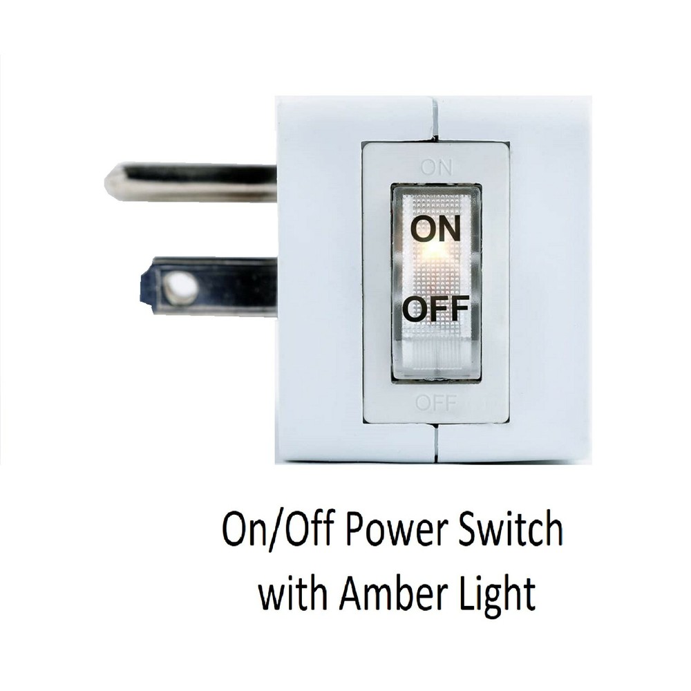 2pc UL WALL TAP SWITCH Outlet Plug Turn On/Off Power Without Unplugging Cords