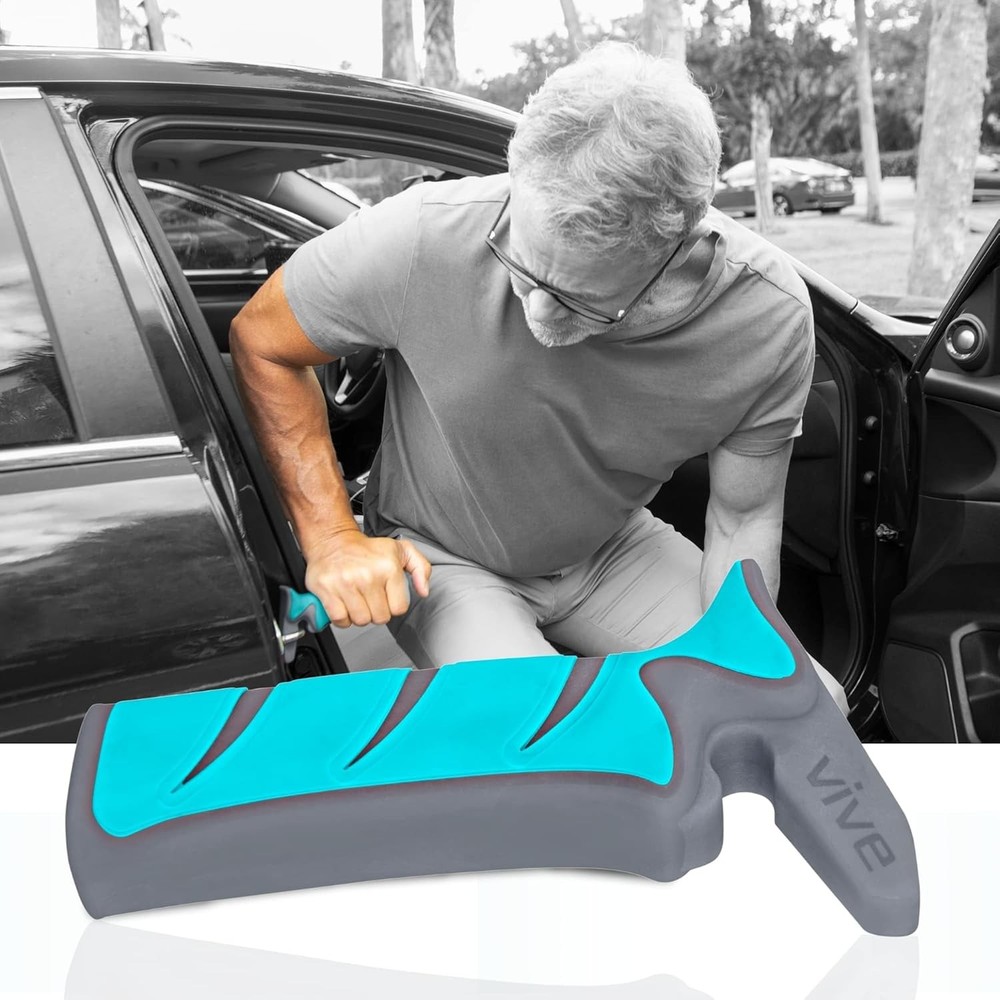 Vive Car Handle Assist for Elderly - Scratch Proof Latch - Auto Grab Single