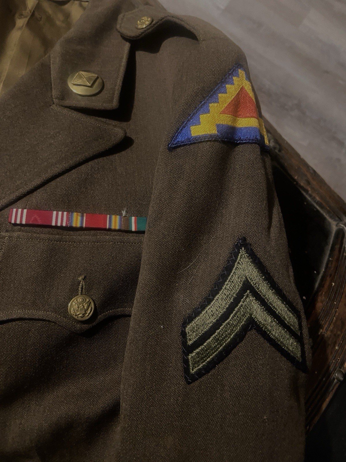 WWII WAC Uniform Jacket & Matching Skirt 7th Army Corporal