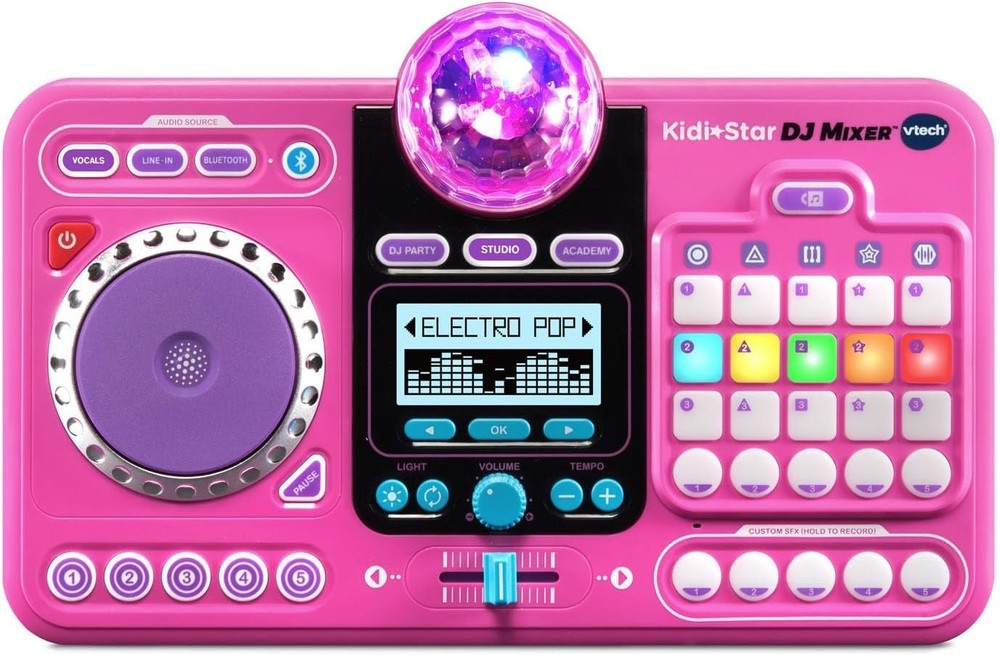 Interactive DJ Turntable - Pink