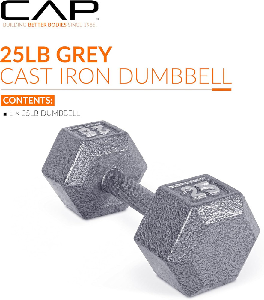 Barbell Cast Iron Hex Dumbbell | Multiple Options