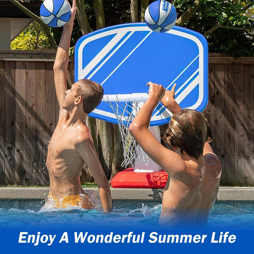 Pool Basketball Rim Replacement for Poolmaster Splashback, white