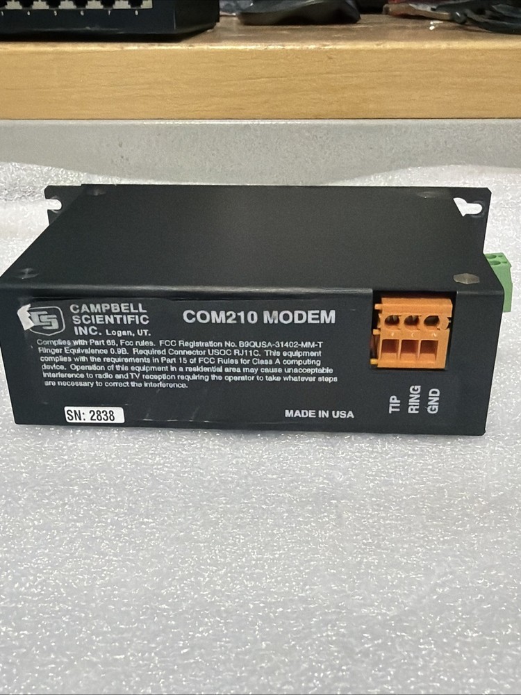 CAMPBELL SCIENTIFIC COM210 TELEPHONE MODEM / FOR DATA LOGGER