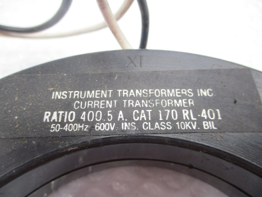 INSTRUMENT TRANSFORMER 170RL-401 CURRENT TRANSFORMER UNMP