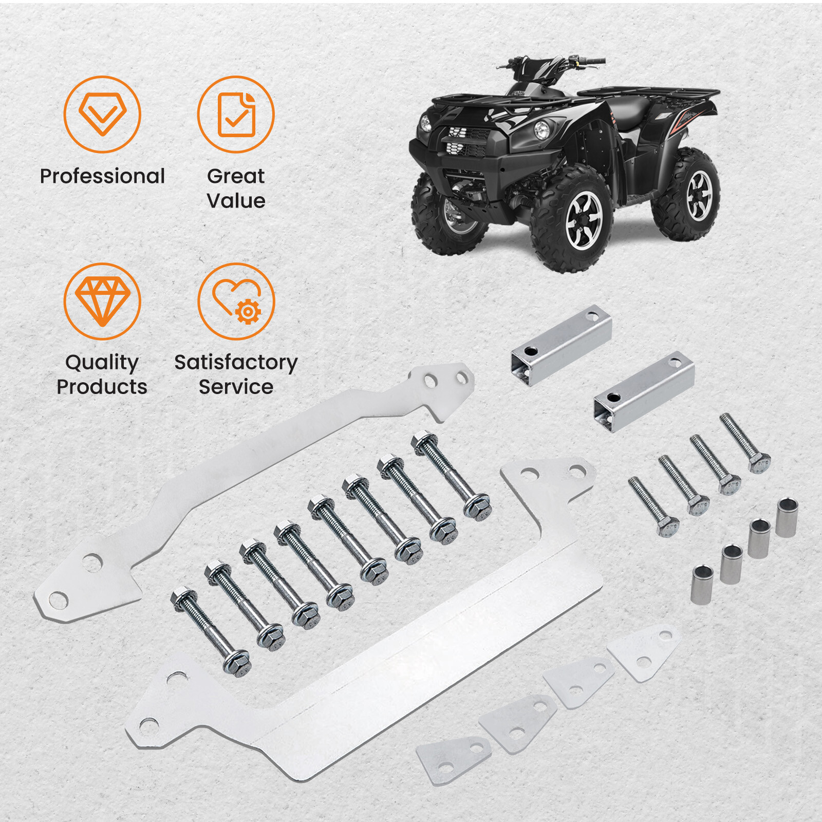 2" Full Lift Kit w/Hardware for Kawasaki Brute Force 650i 750i 2005-2023