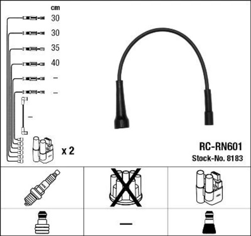 For NGK 8183 IGNITION CABLE KIT