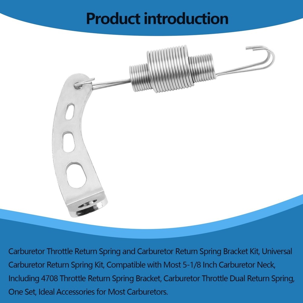 Carburetor Throttle Return Spring & Bracket Kit for 5-1/8 Carb Throttle Systems