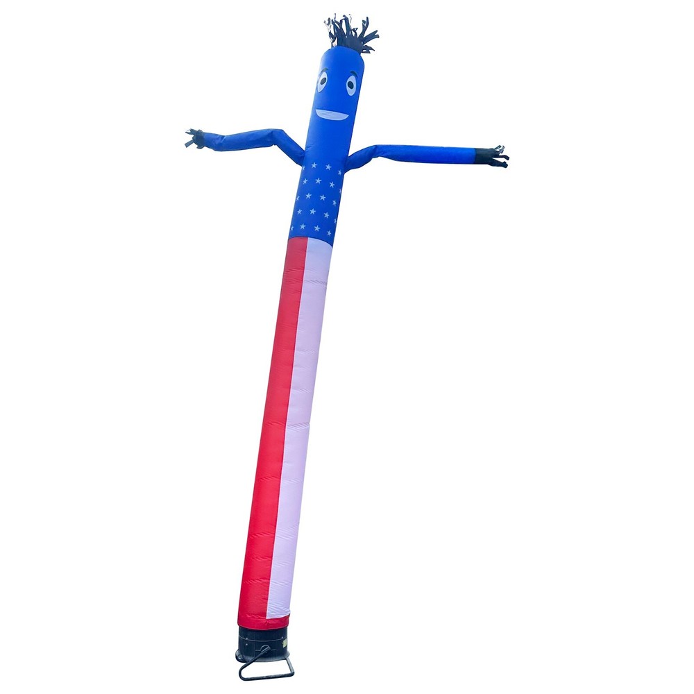 20Ft USA Flag Inflatable Dancer Wind Dancing Sky Puppet with NO Blower