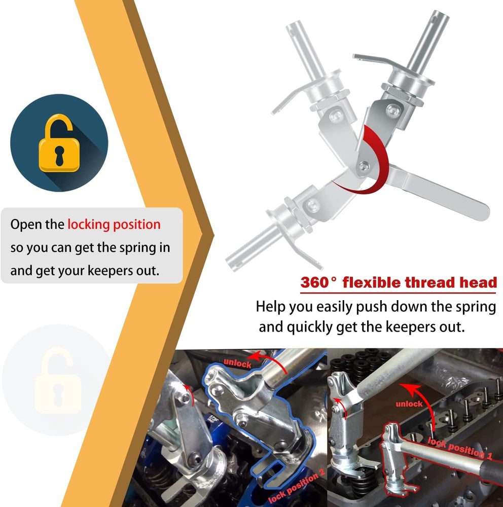 66784 Stud Mount Valve Spring Compressor for 3/8" & 7/16" Rocker Studs