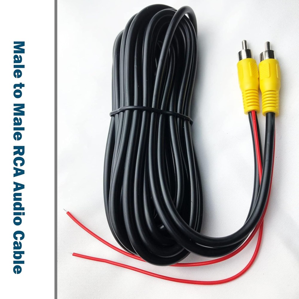 Upgraded Version Thickened 20FT Backup Camera RCA Video Cable,RCA New-20FT