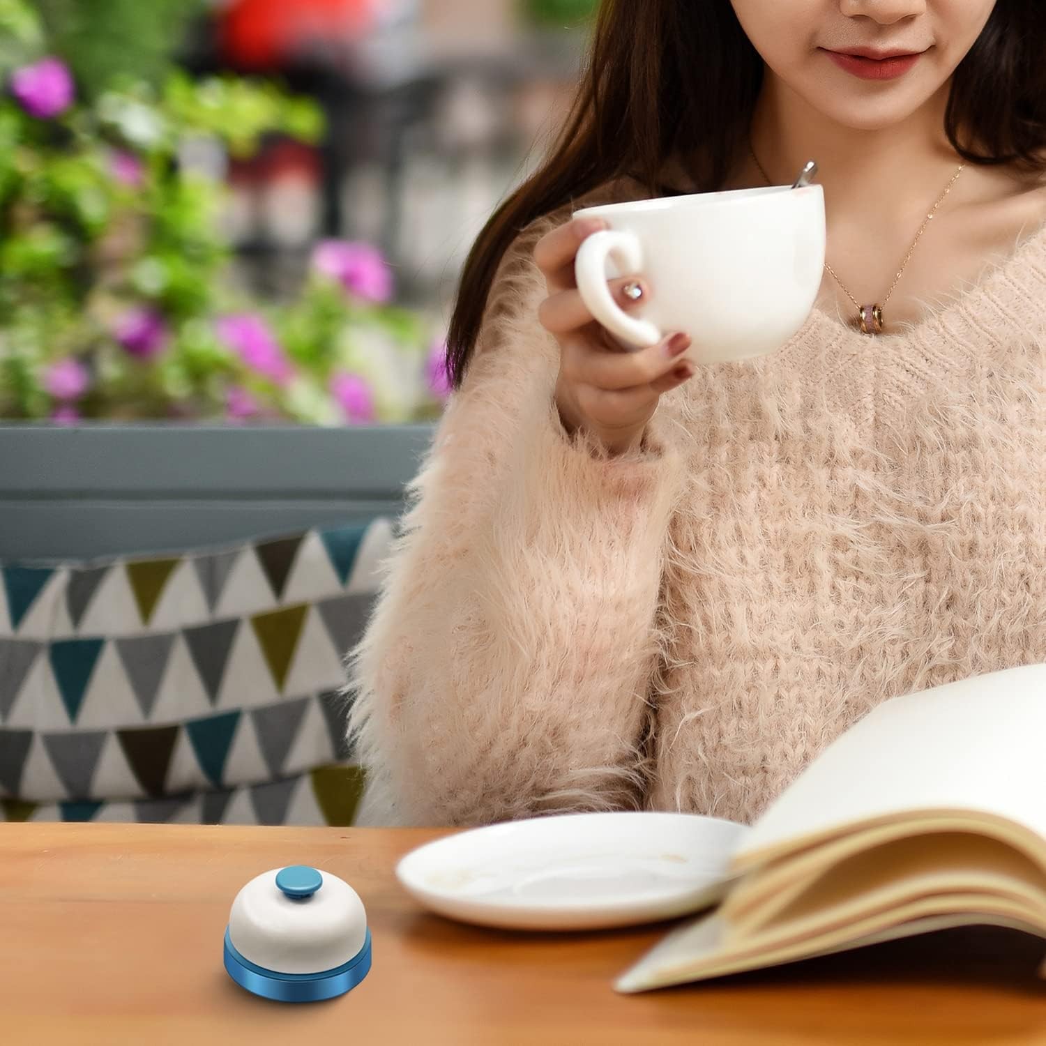 Call Bell,Service Bell Desk Bell Dinner Desk Bell Front Desk Bell,2.8 inch Metal