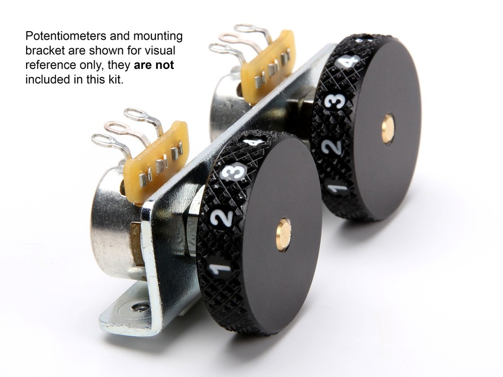 Music City Bridge Numbered Roller Knobs, for Jaguar & Jazzmaster